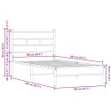 Łóżko z wezgłowiem, bez materaca, dąb sonoma, 100x200 cm Lumarko!