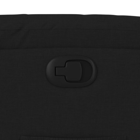 Podnoszony fotel rozkładany, czarny, obity tkaniną Lumarko!