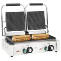 Podwójny opiekacz do panini, żebrowany, 3600 W, 57x30,5x20 cm Lumarko!