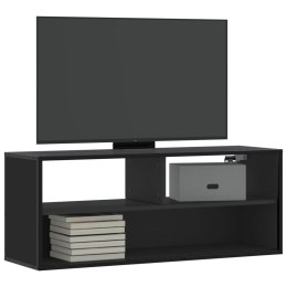 Szafka pod TV, czarna, 100x31x39,5 cm, materiał drewnopochodny Lumarko!