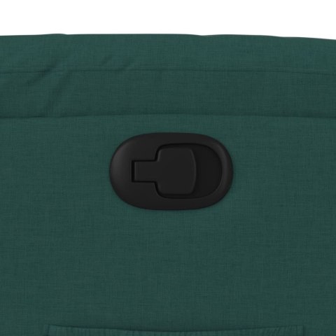 Podnoszony fotel rozkładany, ciemnozielony, obity tkaniną Lumarko!