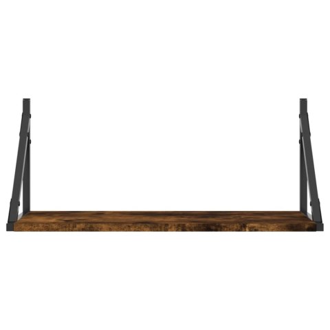 Półki ścienne, 2 szt., przydymiony dąb, 60x25x25,5 cm Lumarko!