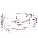 2-osobowa sofa, kolor cappuccino, 140 cm, sztuczna skóra Lumarko!