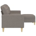 3-osobowa sofa z podnóżkiem, kolor taupe, 210 cm, tkaniną Lumarko!