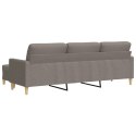 3-osobowa sofa z podnóżkiem, kolor taupe, 210 cm, tkaniną Lumarko!