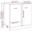 Szafka pod zlew, kolor dąb artisan, 80x46x81,5 cm Lumarko!