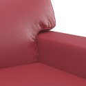 2-osobowa sofa, winna czerwień, 120 cm, sztuczna skóra Lumarko!