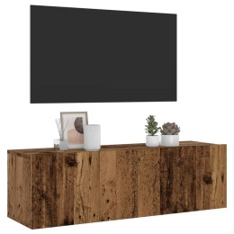 Ścienna szafka TV, stare drewno, 100x30x30 cm Lumarko!
