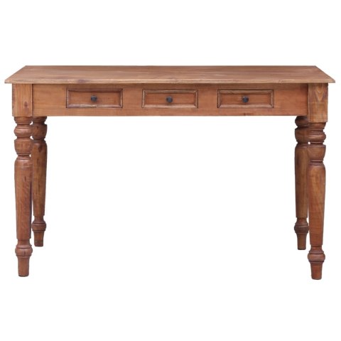 Biurko z szufladami, 117 x 57 x 75 cm, lite drewno mahoniowe Lumarko!