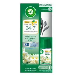 Air Wick Urządzenie Białe + Zapas 250ml Białe Kwiaty..