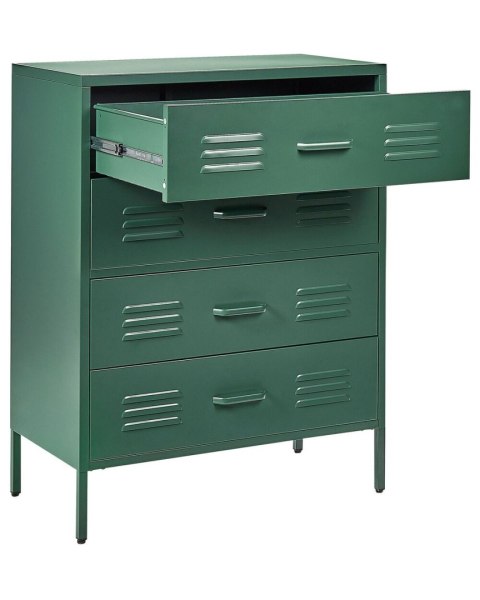 Komoda metalowa zielona ENAGO