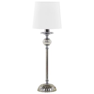 Lampa stołowa metalowa biała KUBENA