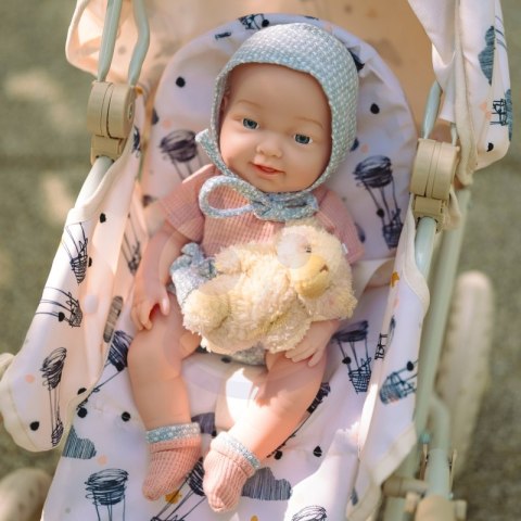 Lalka Bobas 36 cm w Ubranku z Misiem Akcesoria do Karmienia Lumarko!