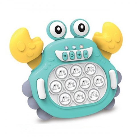 WOOPIE Gra POP IT Elektroniczna Antystresowa Zręcznościowa Krab Zielony Lumarko!