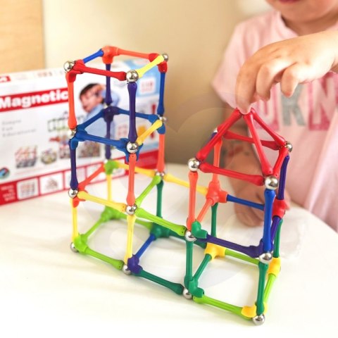 WOOPIE Klocki Magnetyczne Konstrukcyjne Układanka 110 el._8SZT Lumarko!