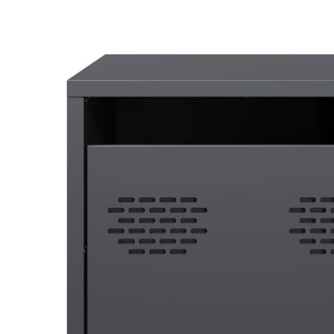 Stolik kawowy, antracyt, 101,5x50x43,5 cm, stal Lumarko!