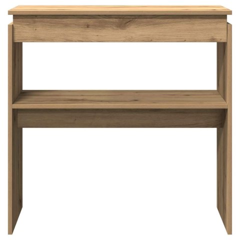 VidaXL Stolik konsolowy, dąb artisan, 80x30x80 cm