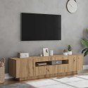 Szafka pod TV z oświetleniem LED, dąb artisan, 160x35x40 cm Lumarko!