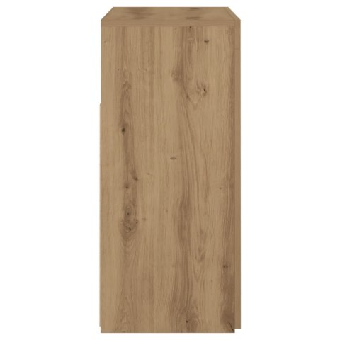 Szafka z oświetleniem LED, dąb artisan, 80x35x75 cm