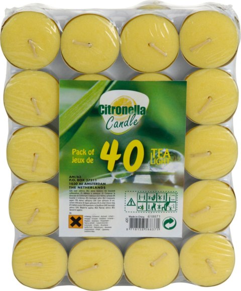 Tealighty 40 Szt Citronella Lumarko!