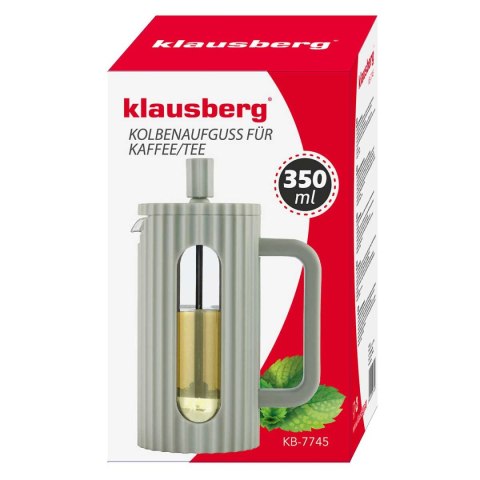 ZAPARZACZ TŁOKOWY DO KAWY/HERBATY 350ml KLAUSBERG KB-7745 ZIELONY Lumarko!