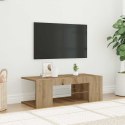 Szafka pod TV z oświetleniem LED, dąb artisan, 90x39x30 cm Lumarko!