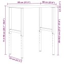 Stolik roboczy, 80x60x(71,5-98) cm, drewno dębowe Lumarko!