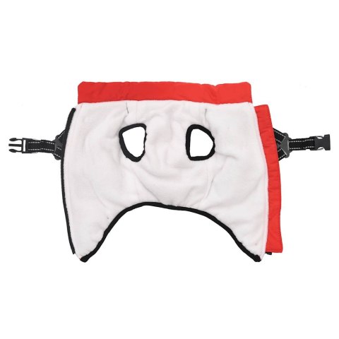 Płaszcz dla psa z szelkami, wodoodporny, czerwony, 2XL Lumarko!