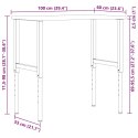 Stolik roboczy, 100x60x(71,5-98) cm, drewno dębowe Lumarko!