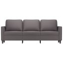 3-osobowa sofa, szara, 180 cm, sztuczna skóra Lumarko!