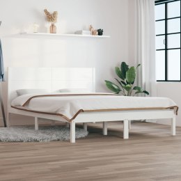Rama łóżka, biała, lite drewno, 135x190 cm, podwójna Lumarko!
