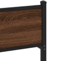 Metalowa rama łóżka, bez materaca, brązowy dąb, 160x200 cm Lumarko!