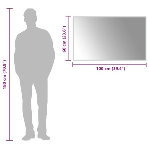  Lustro łazienkowe z LED, 100x60 cm Lumarko!