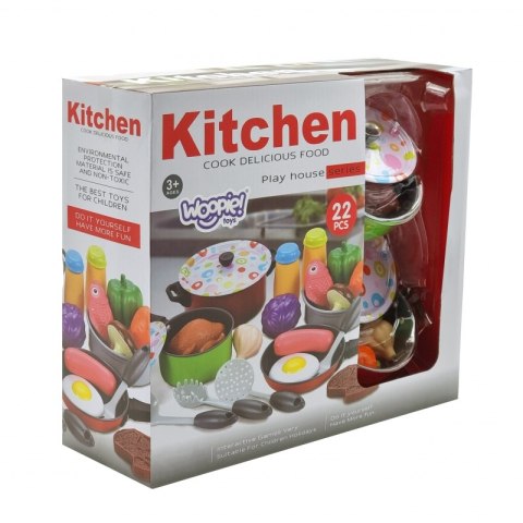 WOOPIE Zestaw XXL Kucharza Akcesoria Przybory Kuchenne 22 el. Lumarko!