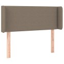 Zagłówek do łóżka z LED, taupe, 83x16x78/88 cm, tkanina  Lumarko!