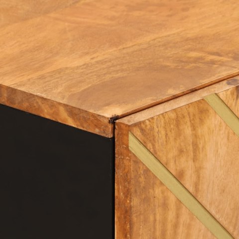 Komody, 3 szt., brązowo-czarne, 60x33,5x75 cm, drewno mango  Lumarko!