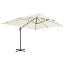 Parasol wiszący z aluminiowym słupkiem, 400x300 cm, piaskowy  Lumarko!