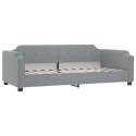 Sofa rozsuwana z materacami, jasnoszara, 100x200 cm, tkanina  Lumarko!