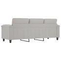 3-osobowa sofa, jasnoszary, 180 cm, tapicerowana mikrofibrą  Lumarko!