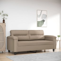 Sofa 2-osobowa, taupe, 140 cm, tapicerowana mikrofibrą  Lumarko!