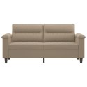 Sofa 2-osobowa, taupe, 140 cm, tapicerowana mikrofibrą  Lumarko!