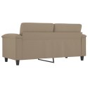 Sofa 2-osobowa, taupe, 140 cm, tapicerowana mikrofibrą  Lumarko!