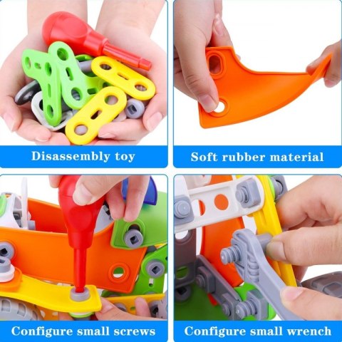 WOOPIE Zestaw Klocki Konstrukcyjne Pojazdy STEM 163 el.  Lumarko!