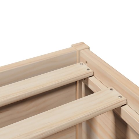 Rama łóżka z wezgłowiem, 120x190 cm, lite drewno sosnowe  Lumarko!