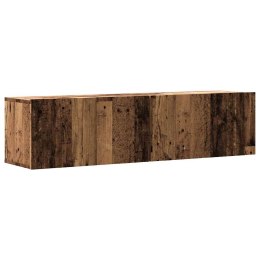 Ścienna szafka TV, stare drewno, 120x30x30 cm  Lumarko!