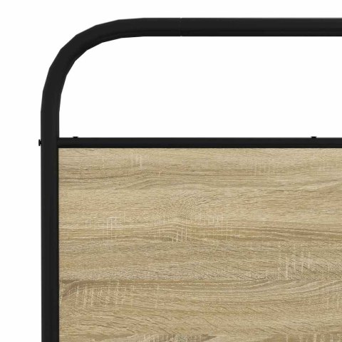 Metalowa rama łóżka, bez materaca, dąb sonoma, 180x200 cm  Lumarko!