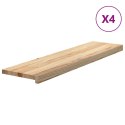 Stopnie schodowe, 4 szt., surowe 100x30x2 cm lite drewno dębowe  Lumarko!