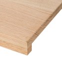 Stopnie schodowe, 4 szt., surowe 100x30x2 cm lite drewno dębowe  Lumarko!