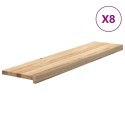 Stopnie schodowe, 8 szt., surowe 110x25x2 cm lite drewno dębowe  Lumarko!