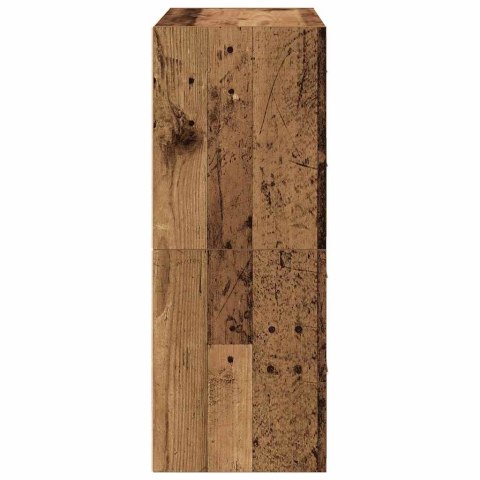 Szafki z 2 szufladami, 2 szt., stare drewno, 60x31x40 cm  Lumarko!